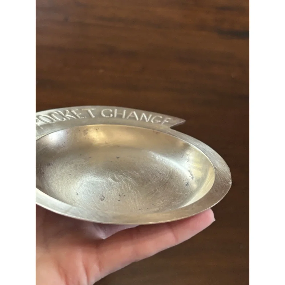 Vintage Brass Mid Century Pocket Change Dish Trinket MCM Mid Century